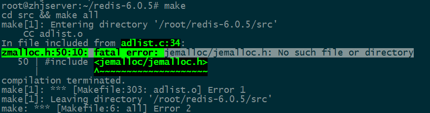【Redis】编译错误zmalloc.h:50:31: fatal error: jemalloc/jemalloc.h: No such file or directory-下雪啦资源网