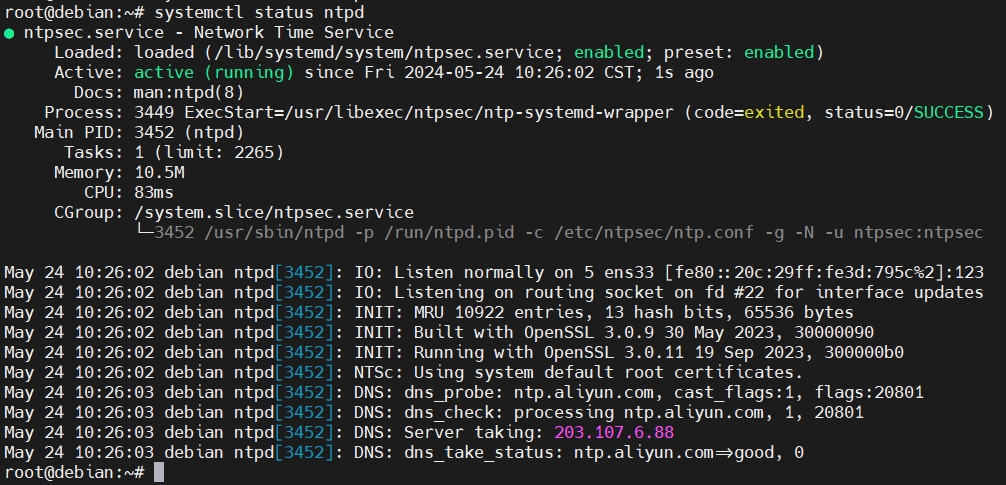 图片[2]-debian12使用ntp时查看有个错误：statistics directory /var/log/ntpsec/ does not exist or is unwriteable, error Permission denied-下雪啦资源网