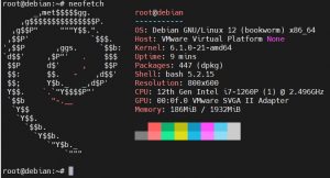 debian12的neofetch使用方法-下雪啦资源网
