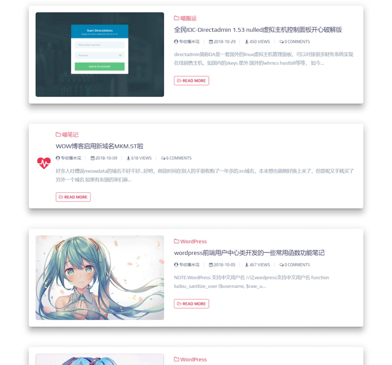 图片[3]-佛系响应式lolimeow猫可喵wordpress个人博客主题模板-下雪啦资源网
