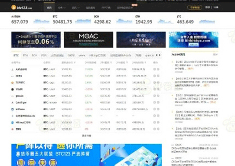 帝国CMS7.5仿《BTC123》区块链门户网站源码 带采集-下雪啦资源网