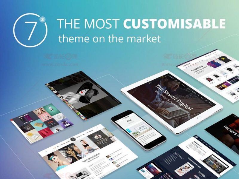 Wordpress主题The7_v.9.5.2.2可视化建站最新汉化版带秘钥-下雪啦资源网