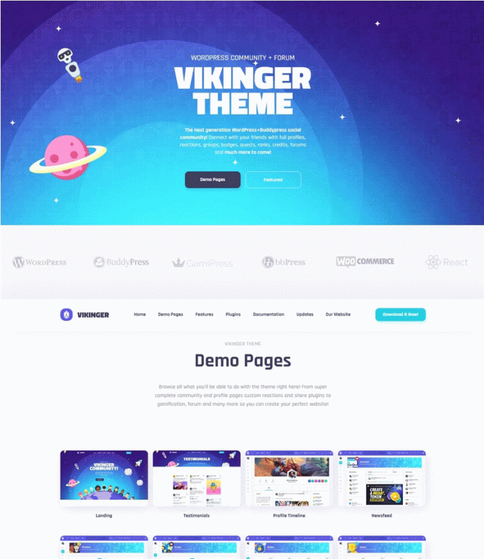 国外超火的WordPress主题 汉化版Vikinger模板-下雪啦资源网