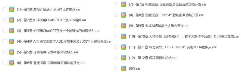 【全套教程】ChatGPT+AI项目实战，打造多端智能虚拟数字人-下雪啦资源网