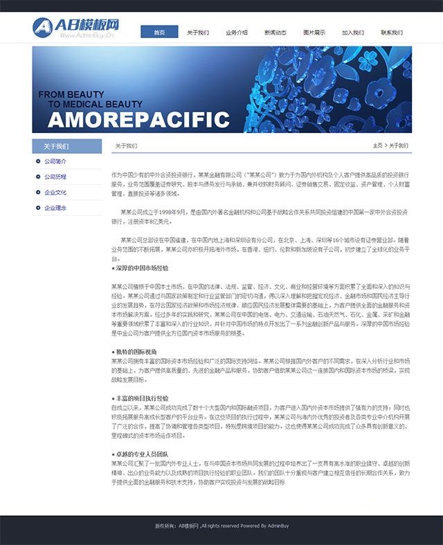 图片[2]-深蓝色金融企业网站行业织梦源码下载-下雪啦资源网
