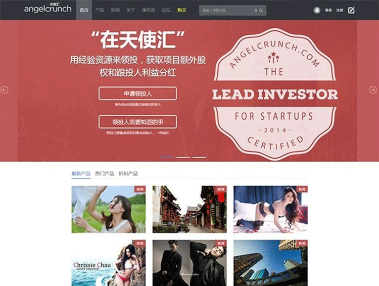 迪恩网络angel风格企业网站模板 discuz模板-下雪啦资源网