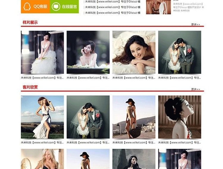 图片[2]-未来科技影楼网站模板 图片摄影站源码 Discuz模板-下雪啦资源网