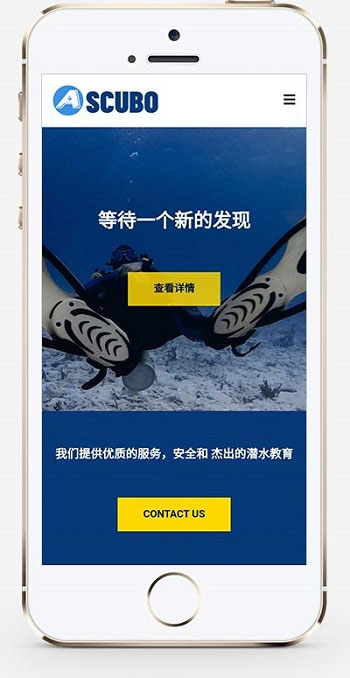 图片[2]-响应式水上运动设备潜水服务公司网站源码 织梦dedecms模板 自适应手机端-下雪啦资源网