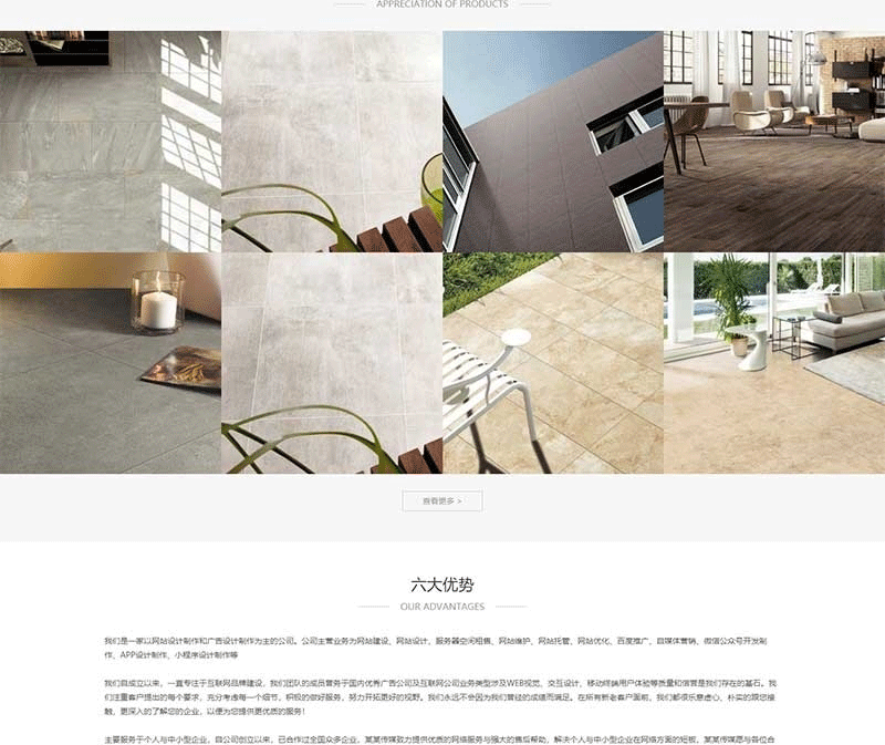 图片[2]-(自适应手机版)中英文响应式建材陶瓷瓷砖类企业网站源码 装修建材中英双语网站织梦模板-下雪啦资源网