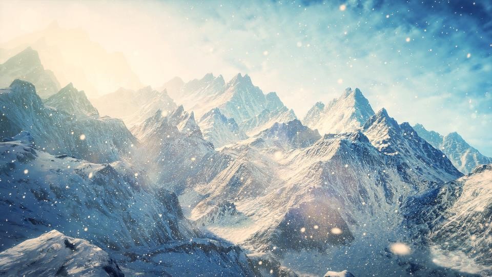 图片[9]-雄伟雪山风景PPT背景图片-下雪啦资源网