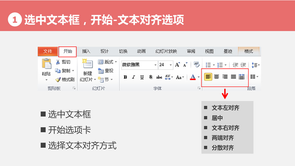 图片[2]-图文教程：PPT文本对齐详解-下雪啦资源网