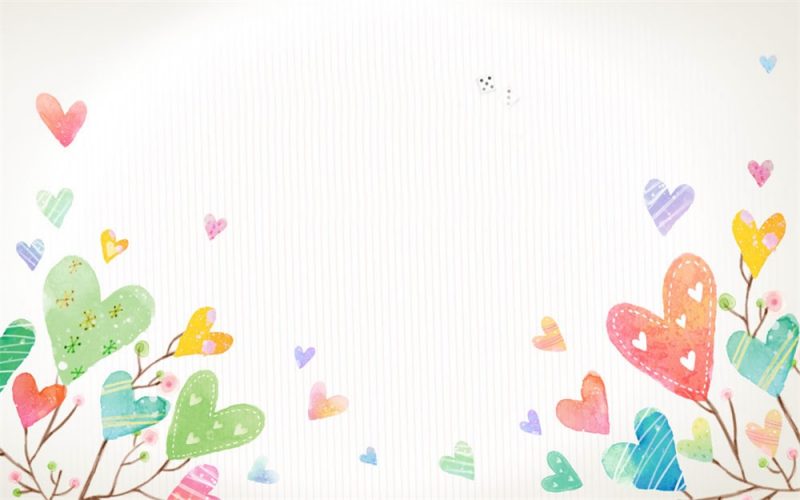 可爱卡通PPT背景图片-下雪啦资源网