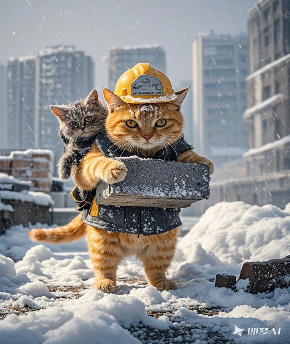 打工猫系列即梦示例图
