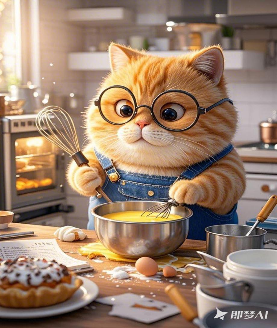 小橘猫系列即梦示例图