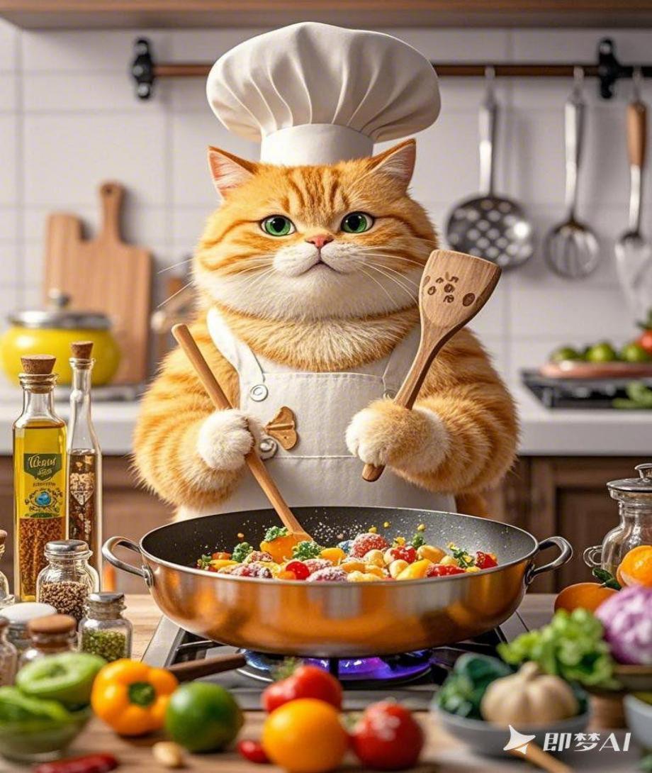小橘猫系列即梦示例图