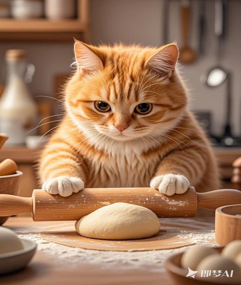 小橘猫系列即梦示例图