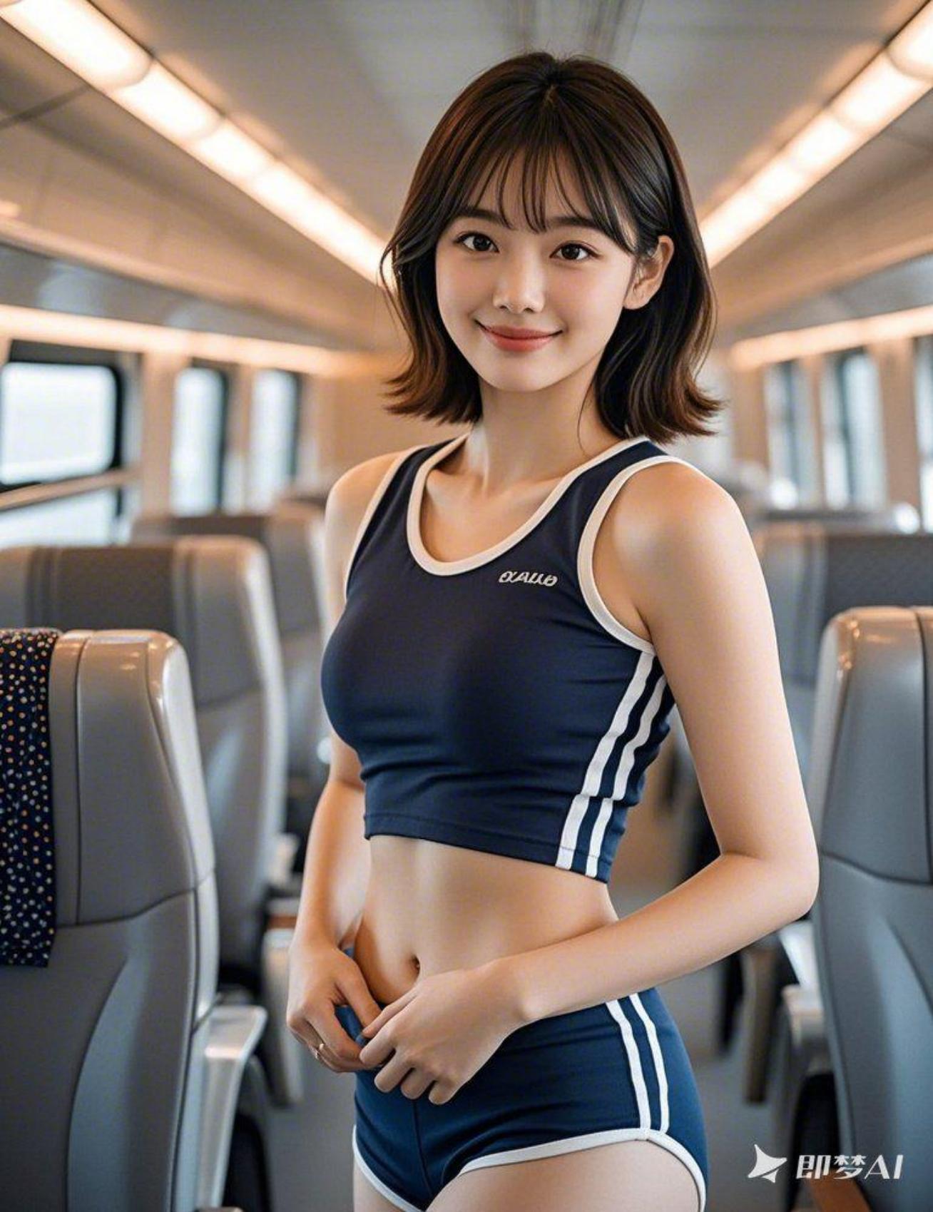 高铁美女 丰满版即梦示例图