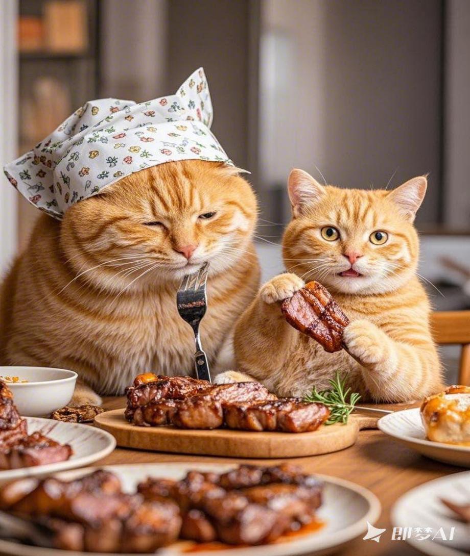 小橘猫系列即梦示例图