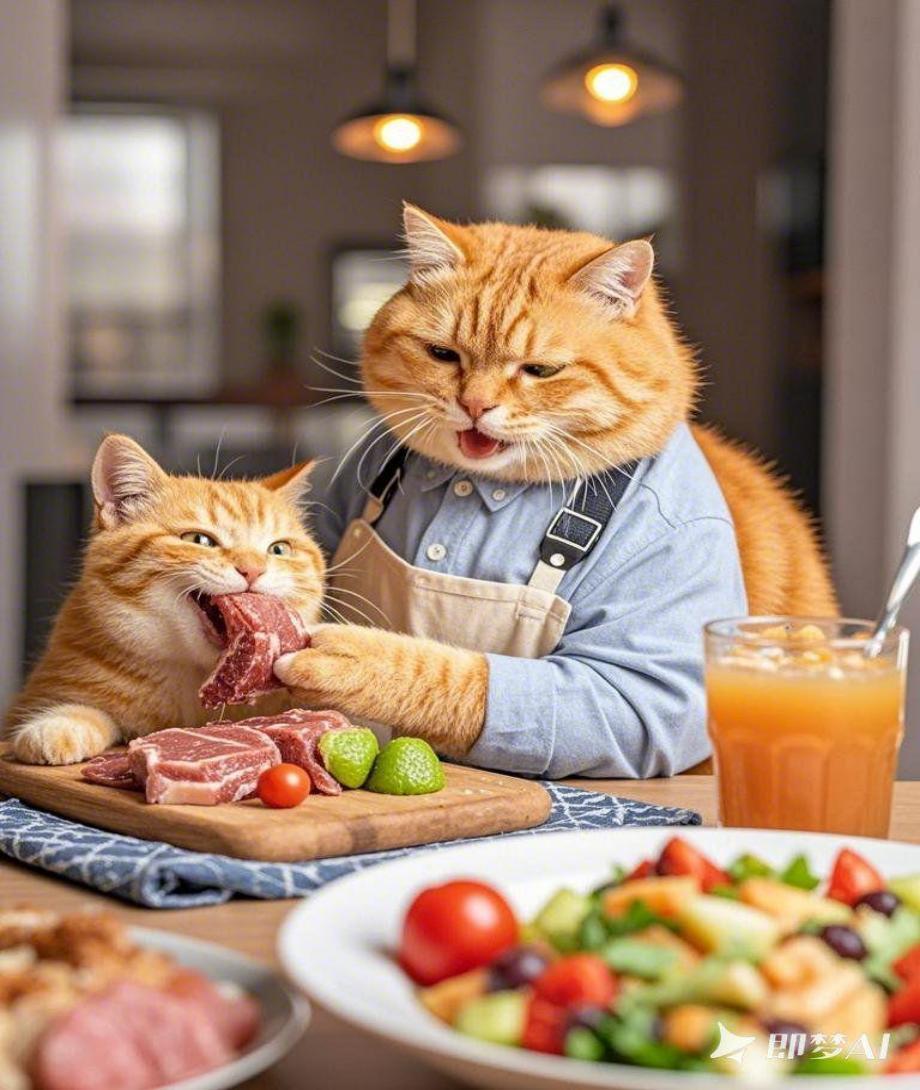 小橘猫系列即梦示例图