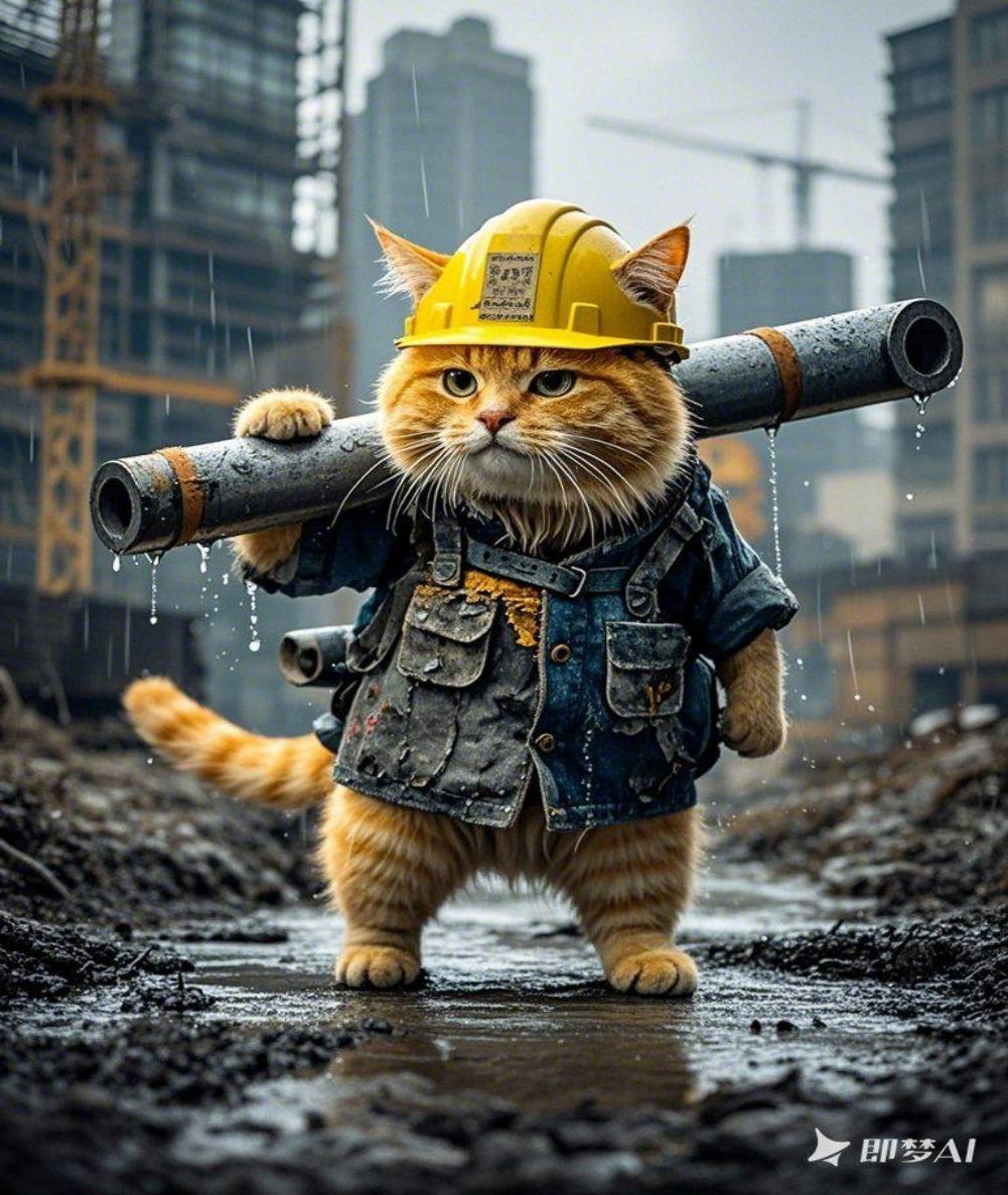 打工猫系列即梦示例图