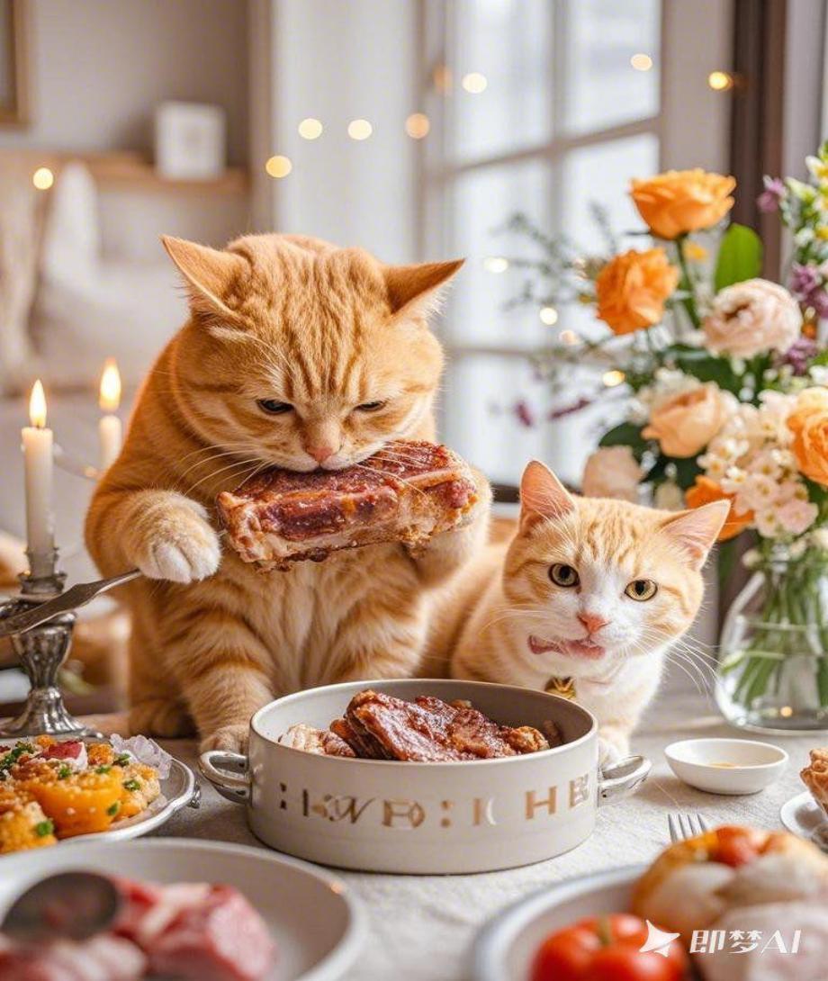 小橘猫系列即梦示例图