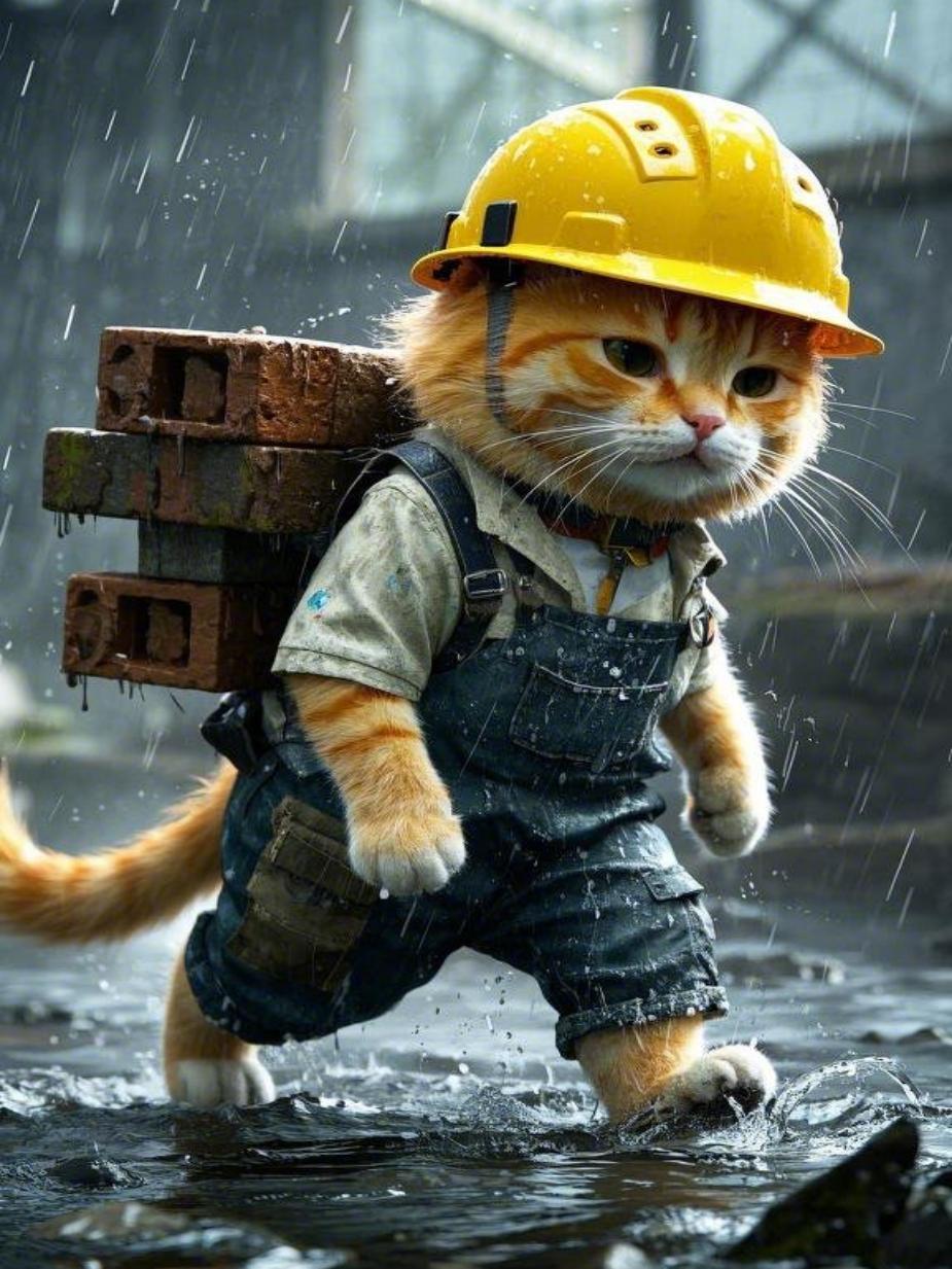 打工猫系列即梦示例图