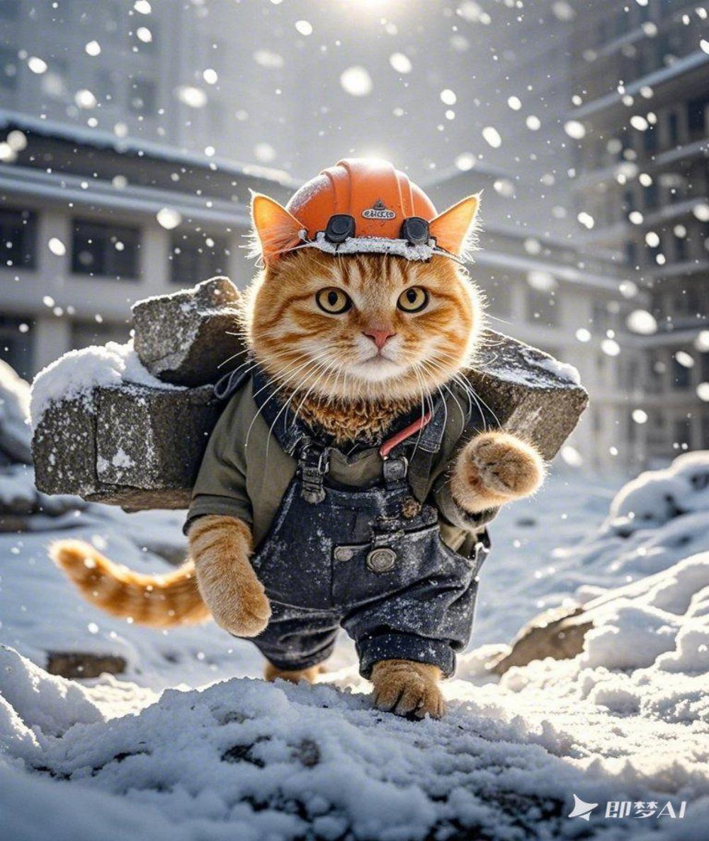 打工猫系列即梦示例图