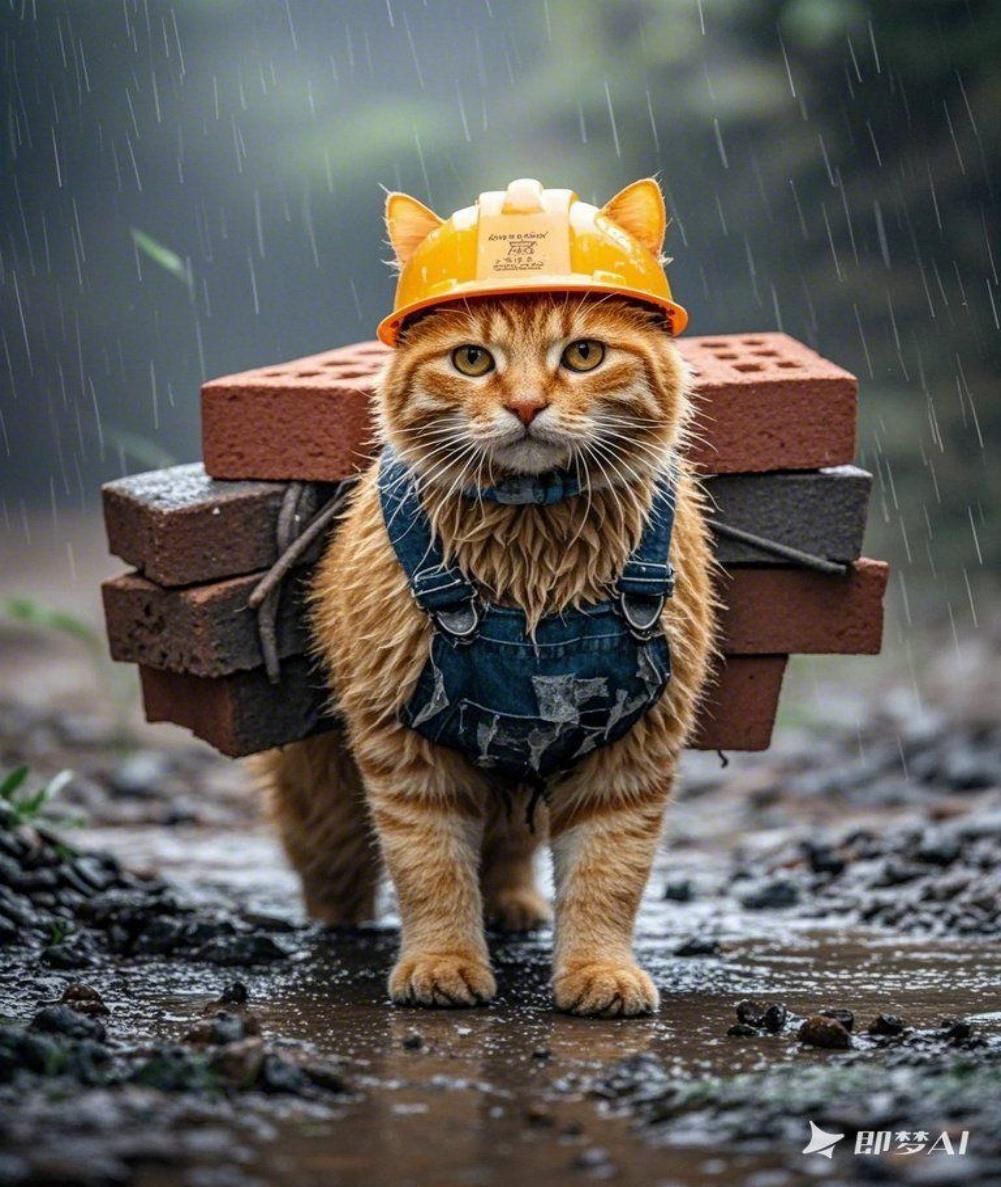 打工猫系列即梦示例图