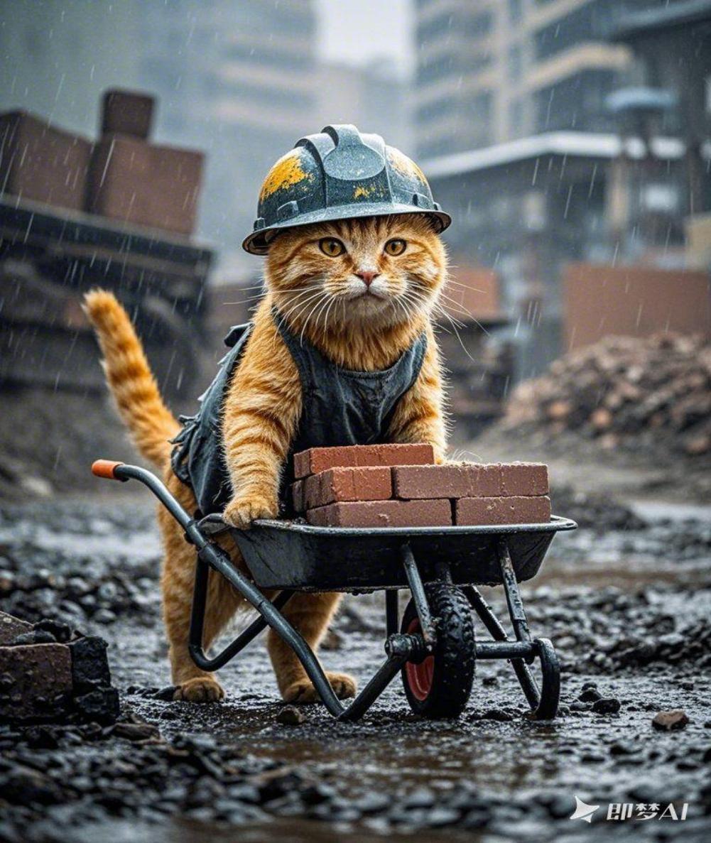 打工猫系列即梦示例图