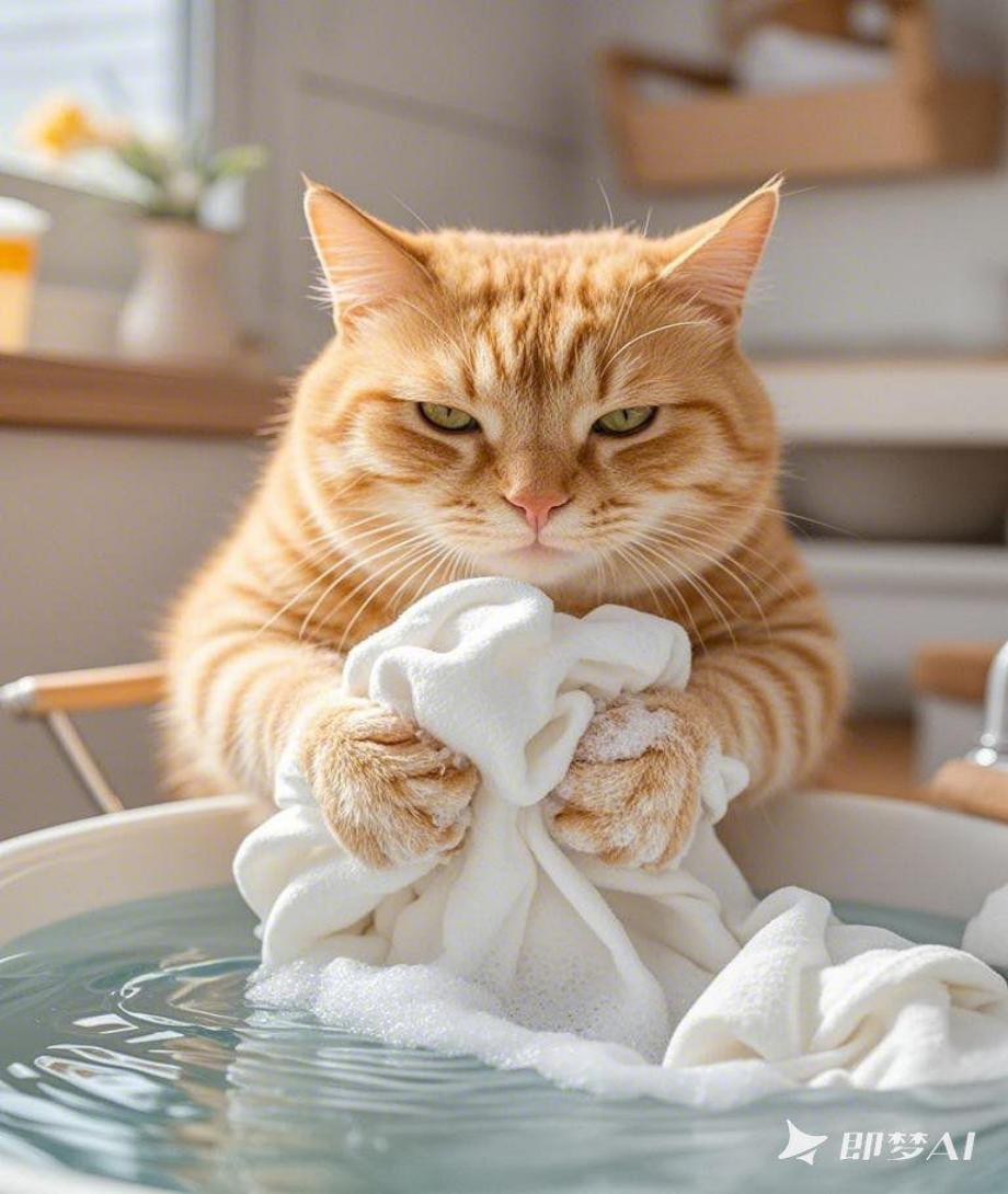 小橘猫系列即梦示例图