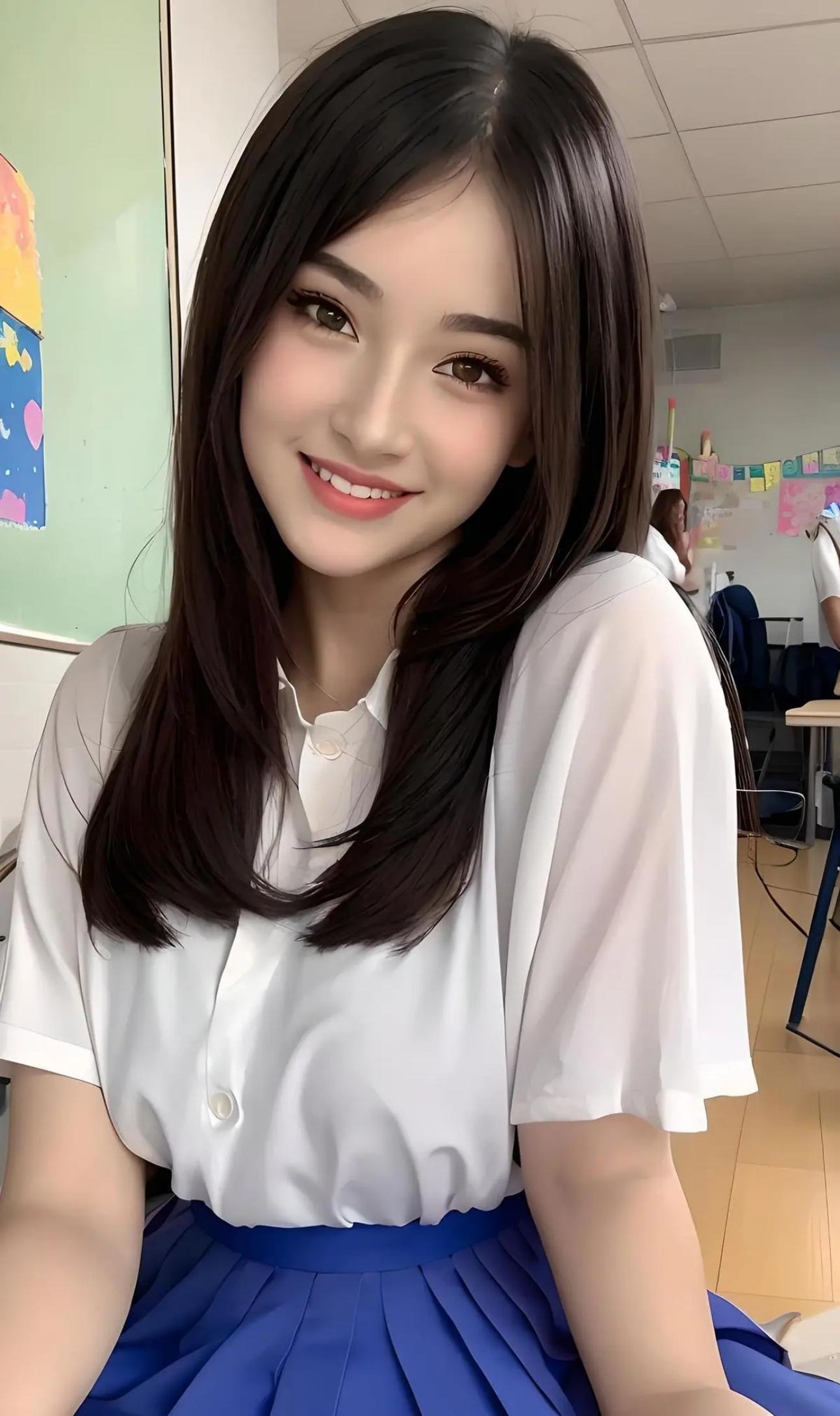颜值美女即梦示例图