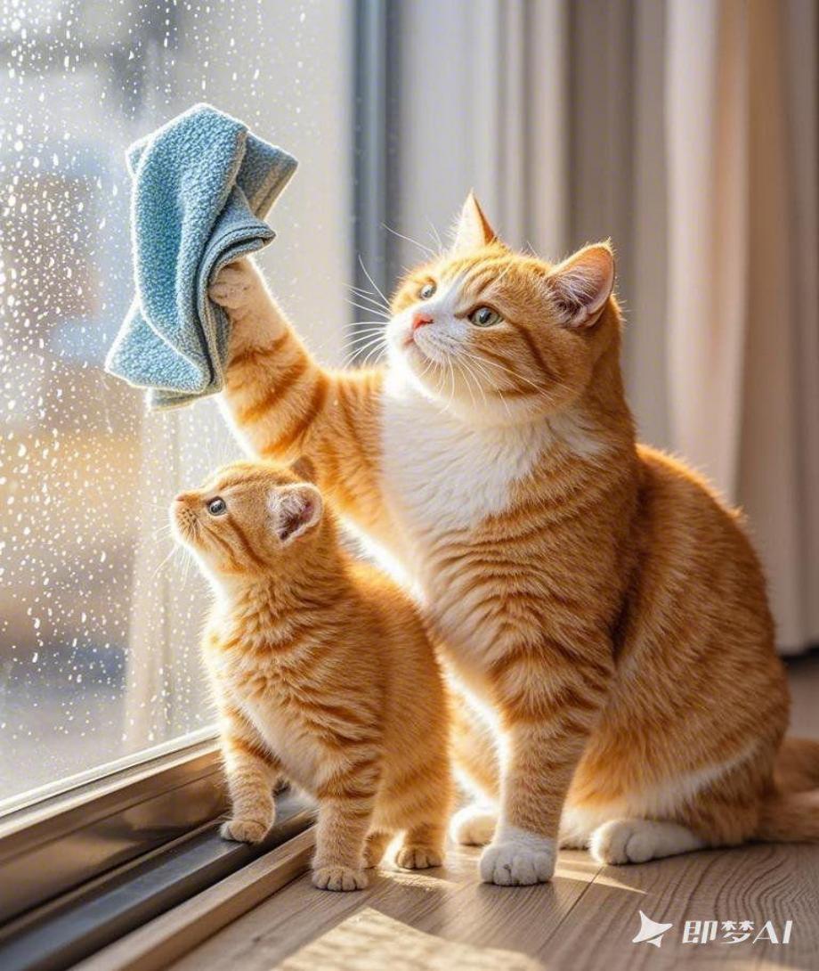 小橘猫系列即梦示例图
