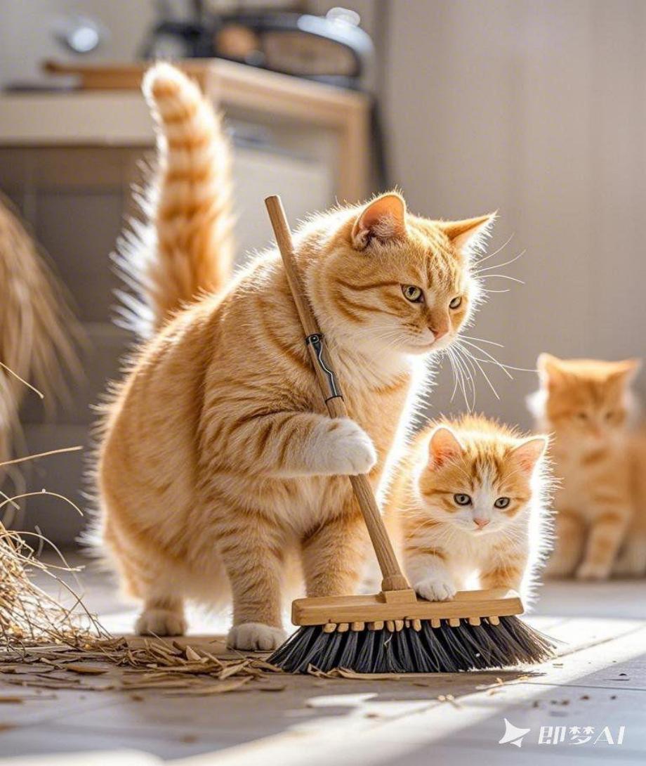 小橘猫系列即梦示例图