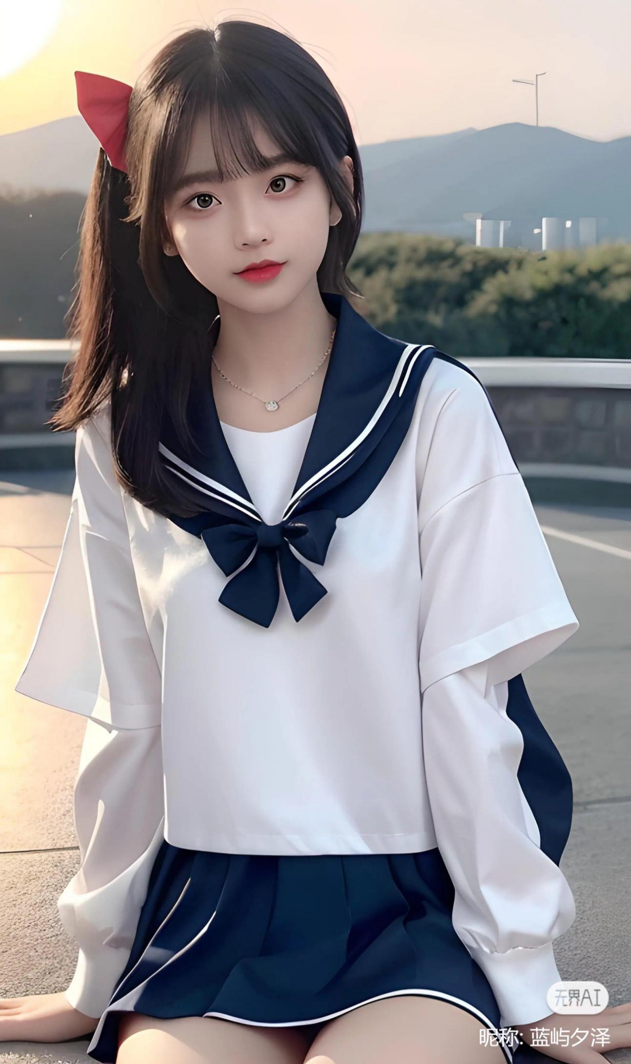 颜值美女即梦示例图
