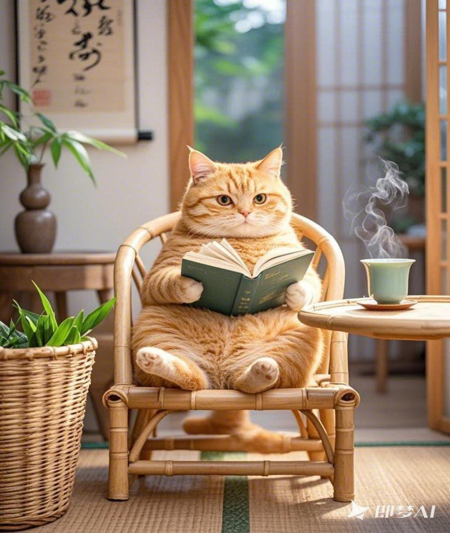 小橘猫系列即梦示例图