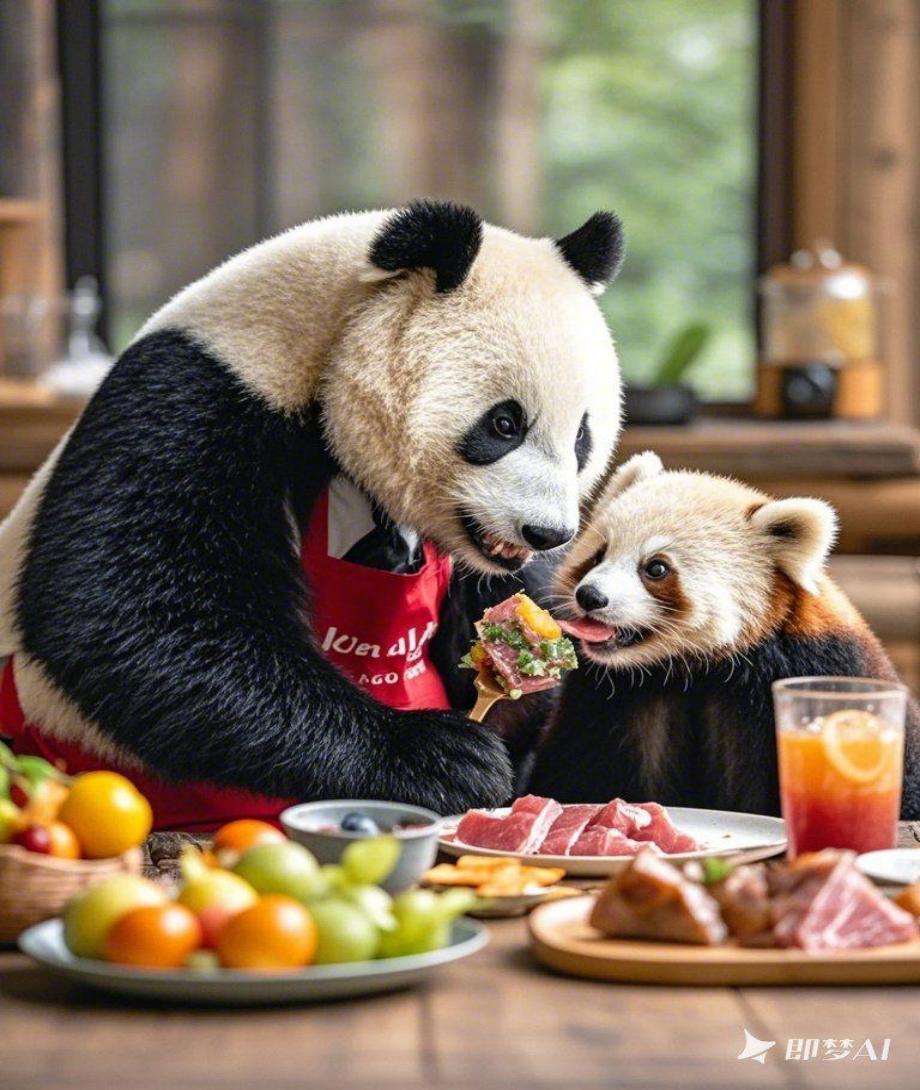 熊猫系列即梦示例图