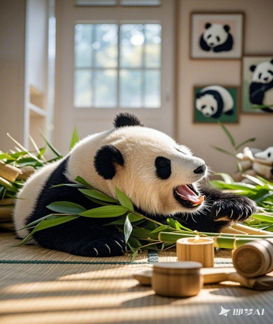 熊猫系列即梦示例图