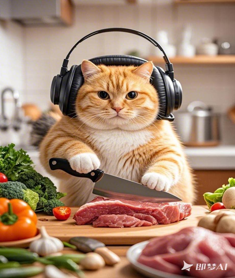 小橘猫系列即梦示例图
