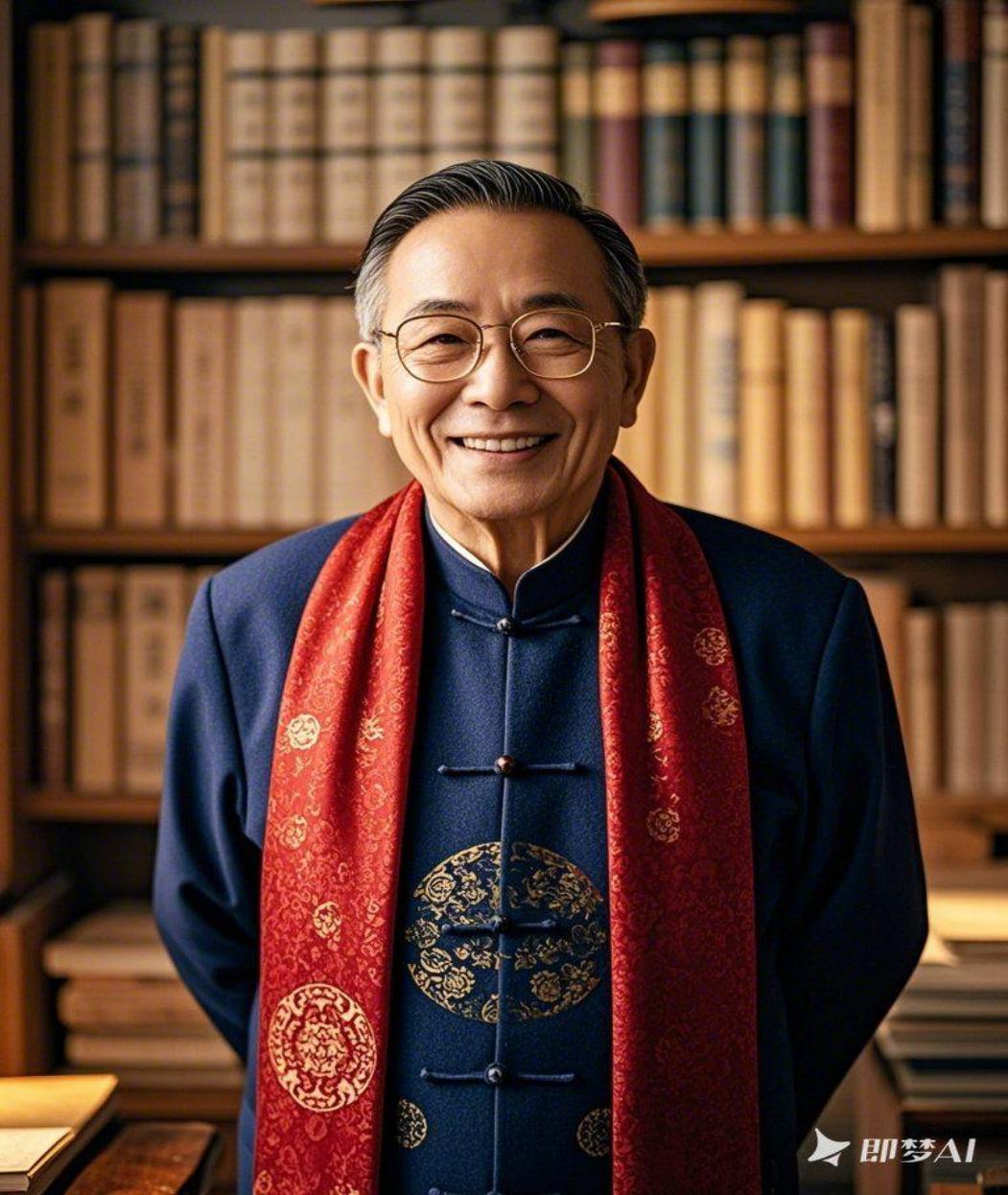 慈祥老人（对口型）即梦示例图