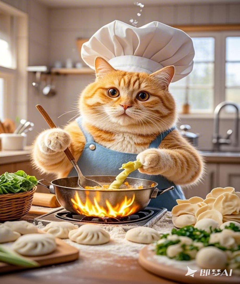 小橘猫系列即梦示例图
