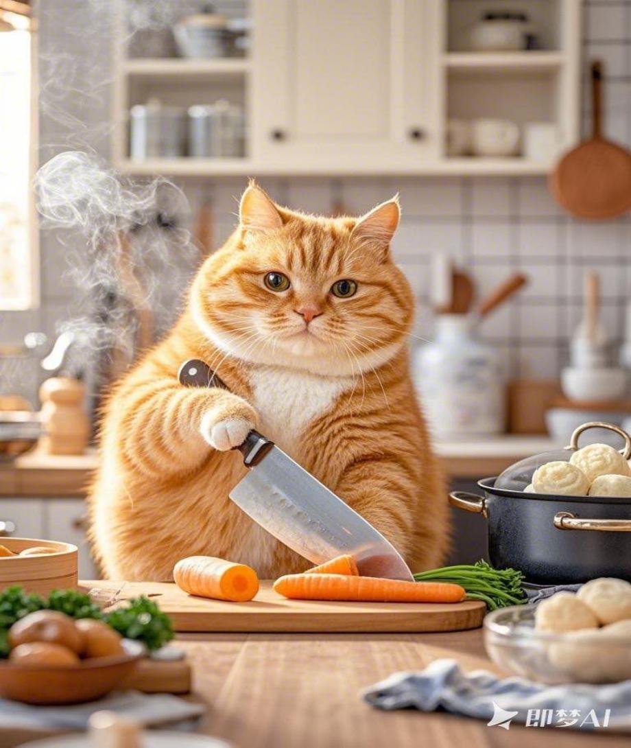 小橘猫系列即梦示例图